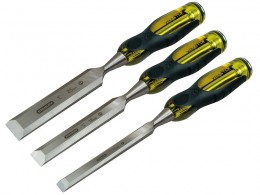 STANLEY Hand Tools FatMax Bevel Edge Chisel with Thru Tang Set, 3 Piece £44.99
